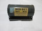 BOB-BET Metal Bait Box Belt Worm Worm Tin Vintage P-4