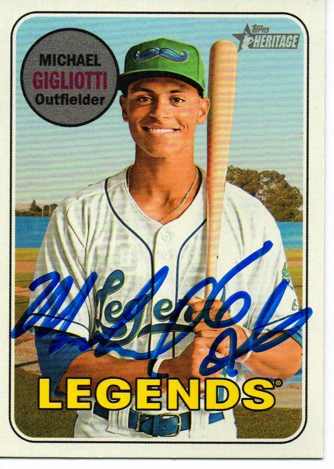 Michael Gigliotti Lexington Legends 2018 Topps Heritage Autographed Signed Card - Image 1 of 1