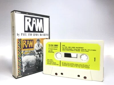 Paul & Linda McCartney RAM Cassette TC-PAS10003**UK 1ST ISSUE 1971** PAPER LABEL - Image 1 of 4