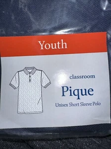 2 pack Classroom Youth Uniforms Polo Shirts, Navy Size 5/- NWT Unisex - Picture 1 of 4