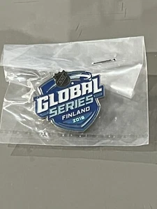 2018 NHL Global Series Finland Logo Hockey Pin Florida Panthers vs Winnipeg Jets - Picture 1 of 1