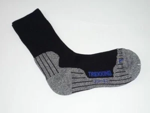 Pro´s Pro Trekking Tennissocken Gr. 39 - 42 schwarz/grau black/grey UK 6-8 NEU - Picture 1 of 1