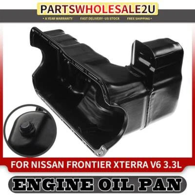 Cacerola de aceite central del motor para Nissan Xterra 2000-2004 Frontier 1999-2004 V6 3,3 L Foto 1 de 4