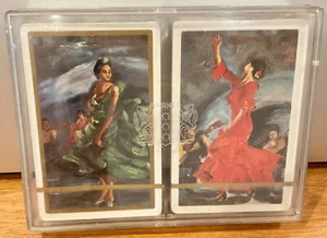 NOS HERACLIO FOURNIER VICTORIA SPAIN MINT DOUBLE SET OF PLAYING CARDS - Picture 1 of 5