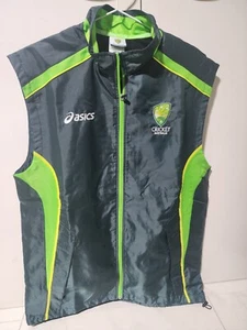 Australian Cricket BNWT Asics Training Vest Jumper Size LARGE L Free Shipping - Picture 1 of 6