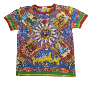 Dolce & Gabbana Girls Graphic T Shirt Carretto Siciliano Print Colorful 9/10 - Picture 1 of 8