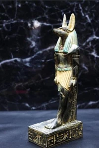 Maravilloso dios egipcio antiguo Anubis, estatuilla egipcia Anubis. - Imagen 1 de 4
