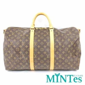 Authentic Louis Vuitton Monogram Keepall Bandouliere 50 Boston Bag M41416 Brown - Picture 1 of 6