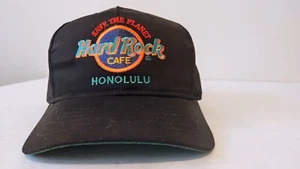 Hard Rock Cafe Honolulu Save the Planet Hat Black Color Cap Adjustable - Picture 1 of 6
