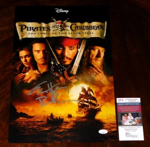 GEOFFREY RUSH "BARBOSA" SIGNED PIRATES OF THE CARIBBEAN 12X18 POSTER JSA COA!!! - Picture 1 of 1