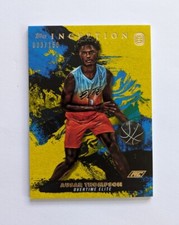 2021-22 Topps Inception Overtime Elite Ausar Thompson Yellow #25/150 #Pistons