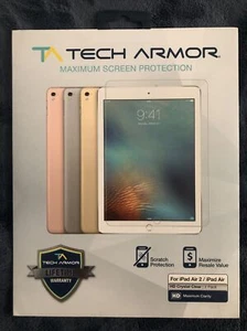 Tech Armor Maximum Screen Protection ipad Air 2 iPad Air 2 pk Crystal Clear Seal - Picture 1 of 3