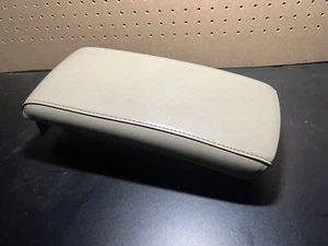 2008-2012 Nissan Altima Center Console Leather Armrest Storage OEM TAN BEIGE - Picture 1 of 8