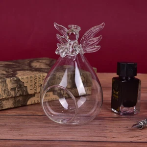 Angel Glass Tea Light Candle Holder Home Party Decor Candlestick Storage Ho C;yg - Picture 1 of 10