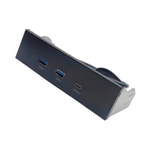 5.25Inch Drive Bay USB 3.2 And Type C Expansion Panel with Double USB A Port - Picture 1 of 8