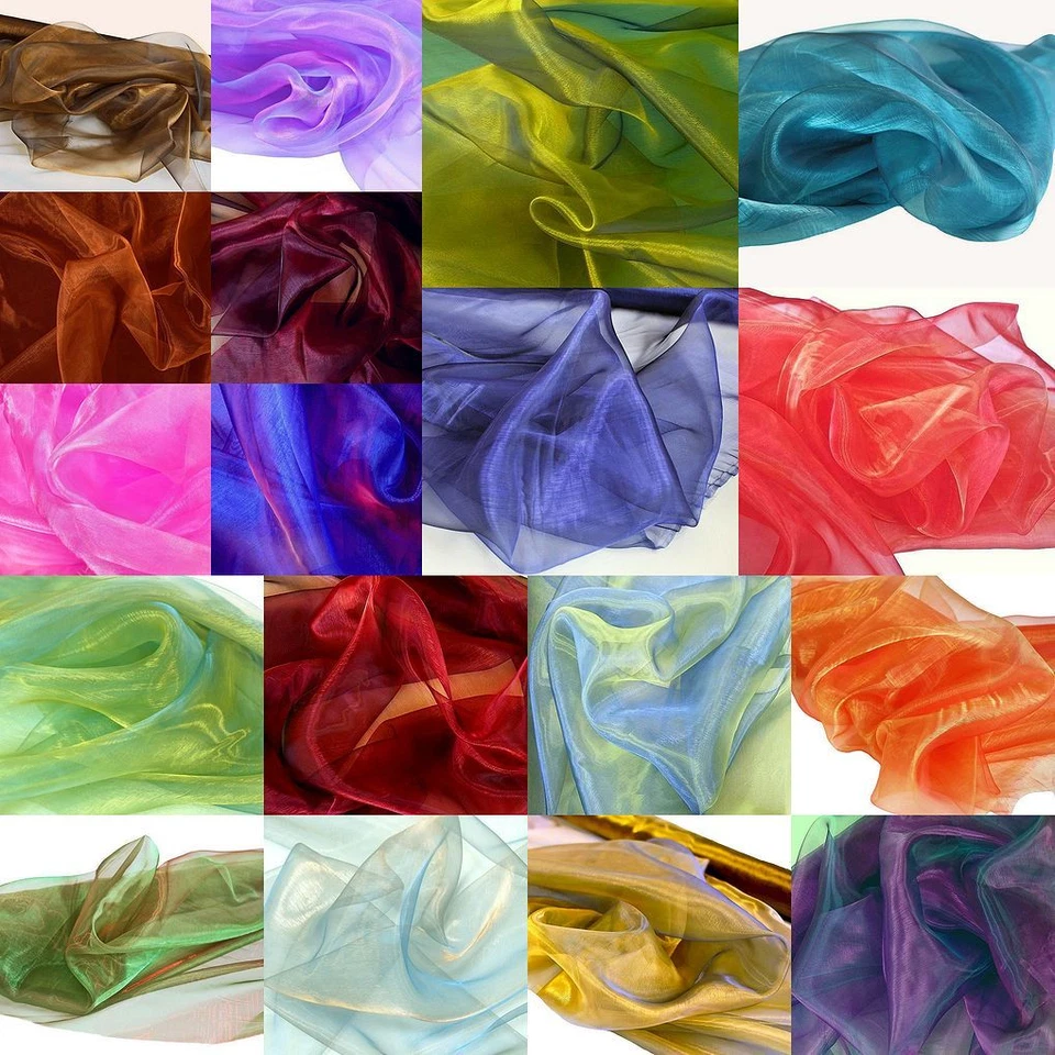 edler Organza Stoff für Gardine Vorhang Store Hochzeit Kleiderstoff Meterware - Bild 1 von 1