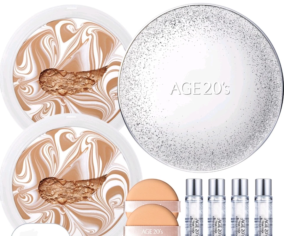 AGE 20'S sparkle case SPF50+ PA+++ Special Essence Cover Pact ampoule whitebeige - Image 1 of 1