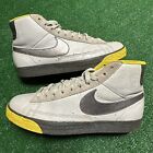 Mens Nike Blazer Yellow / Silver / Grey 2010 Big Swoosh Sneakers Size 11.5