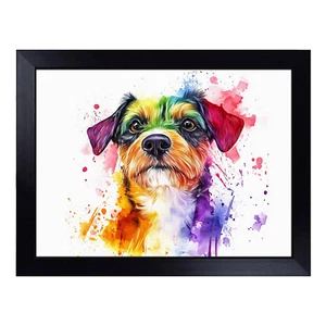 Border Terrier Vol.1 Lap Tray Cushioned Padded TV Dinner Food Laptop Desk - Picture 1 of 4