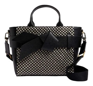 Ted Baker Jessa Bow Canvas Mini Tote Handtasche Umhängetasche Black schwarz Neu - Bild 1 von 3