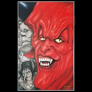 Legend 1985 Prince Of Darkness Tim Curry 11x17 Art Print Signed Chris Oz Fulton - Picture 1 of 1