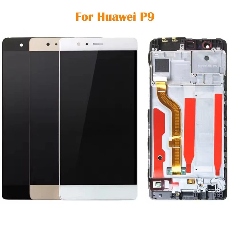 Digitalizador de pantalla táctil con pantalla LCD para Huawei P9 EVA-L09 L19 L29 AL10 TL00 AL00 Foto 1 de 4