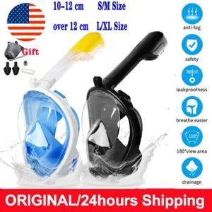 US Swimming Mask Full Face Anti-fog Snorkelling Scuba Diving Mask For GoPro New - Picture 1 of 18