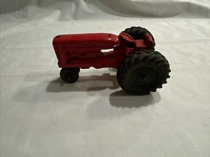 Vintage HUBLEY Red Tractor - 5-1/2” Diecast Kiddie Toy USA * B120 - Picture 1 of 9