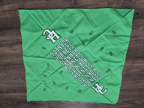 Vintage Haines City FL Hornets Football Handkerchief Rally Towel Scarf Defense Cover