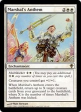 Marshal's Anthem - Worldwake - NM, English MTG Magic FLAT RATE SHIP