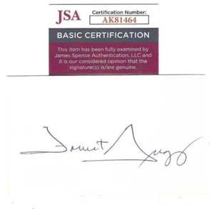 Signed Autographed FORREST GREGG 3x5 Index Card - w/COA JSA AUTHENTICATED - Picture 1 of 1
