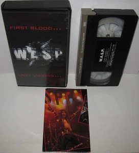 WASP FIRST BLOOD LAST VISIONS VIDEO BLACKIE LAWLESS OFFICIAL VHS JAPAN 1993 - Picture 1 of 8