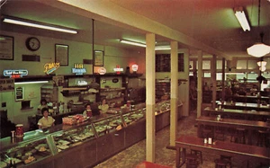 LOS ANGELES CA INTERIOR PHILIPPE ORIGINAL RESTAURANT 1976 POSTCARD 042225 U - Picture 1 of 2