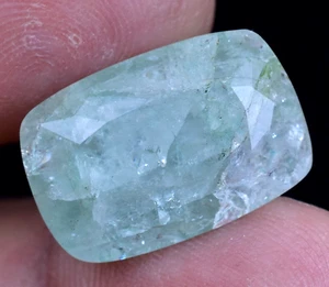 Rare Natural Green Colombian Emerald 15.55 CT Certified Cushion Loose Gemstone - Picture 1 of 6