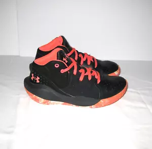 Under Armour Jugend Schuhe Jet 21 Unisex schwarz orange Basketball Sneaker Gr. 1Y - Bild 1 von 12