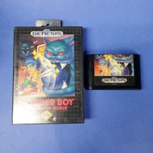Wonder Boy in Monster World (Sega Genesis) mit Box & Cartridge Original getestet - Bild 1 von 6