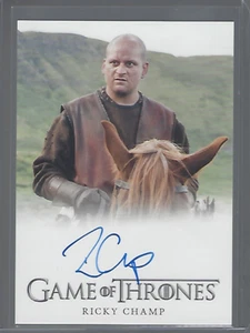 Game of Thrones Legends of the Realm Ricky Champ (Full Bleed) Autograph FIRST - Picture 1 of 1