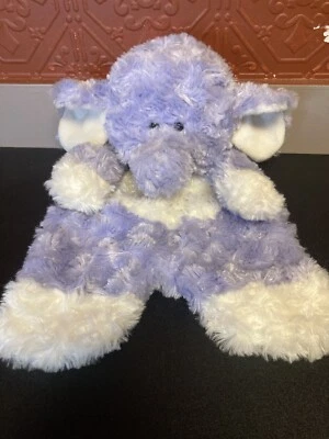 Manta de seguridad Ganz Lovey bebé juguete suave púrpura elefante Lovie Foto 1 de 4