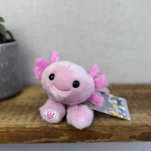 Build A Bear Pink Axolotl Sea Creature Mini Beans - Small Beanbag BAB NWOT 7" - Picture 1 of 10