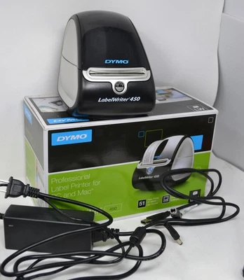 DYMO LabelWriter 450 Thermal Label Printer 1750110 w/ Power, USB Cable- Tested! - Image 1 of 4