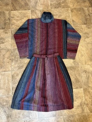 Vintage Picture Me School Dress 60s 70s Teen 6 Mock Neck Knit Uniform USA Made - Image 1 of 4