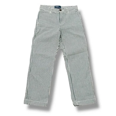 Polo Ralph Lauren Niños Talla 7 Verde Rayas Algodón Seersucker Pantalones Preppy Foto 1 de 4