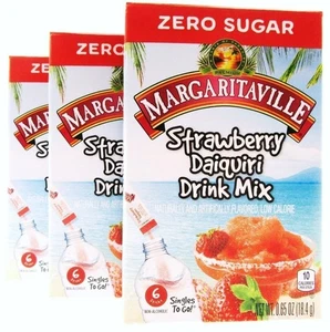 Margaritaville  ~ Strawberry Daiquiri Drink Mix ~ Zero Sugar Free ~ Lot of 3 - Picture 1 of 4