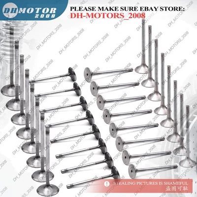 Juego de 24 válvulas de entrada y salida para Mercedes-Benz C43 E43 GLC43 M276 3.0T V6 AMG Foto 1 de 4