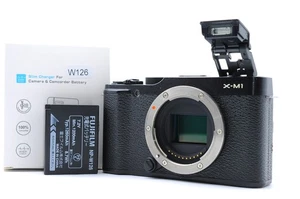 Near Mint Fujifilm Fuji X-M1 16.3MP Digital Camera Body Black From Japan - Picture 1 of 23