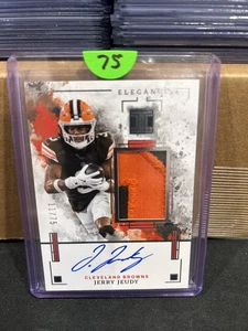 2025 IMPECCABLE JERRY JEUDY ELEGANCE PATCH ON CARD AUTO #/75 EVPA-JJY ð¥ - Picture 1 of 2