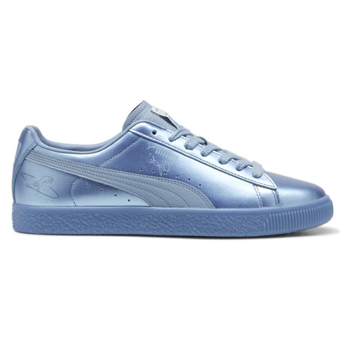 Scarpe casual PUMA Clyde 3024 stringate metallizzate uomo blu sneakers 39648802