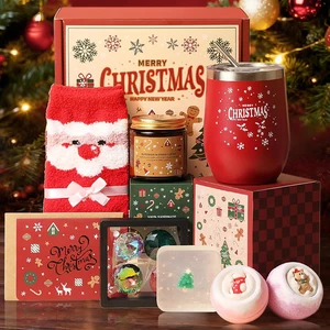 2025 einzigartige Weihnachtsgeschenkkörbe für Frauen, Last Minute Weihnachtsgeschenk - Bild 1 von 12