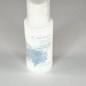 Red Flower Moisturizing Soften Body Lotion Icelandic Moonflower Travel 1oz New - Picture 1 of 5