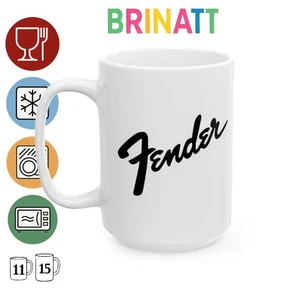 Keramiktasse - Fender - Gitarre - Rock - Geschenk lustige Tasse Kaffee - Bild 1 von 13